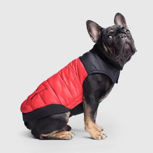 Summit Stretch Puffer Vest In Red 18"