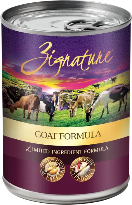 Zignature Goat Limited Ingredient Formula Canned Wet Dog Food 13-oz 12-count