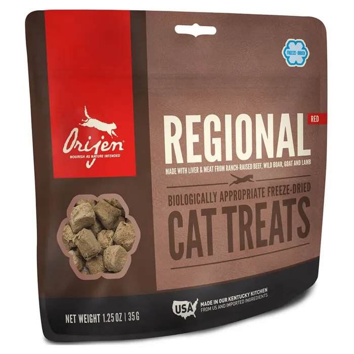 Freeze-dried Cat Treats, Regional Red, Biologically Appropriate & Grain Free 1.25-oz
