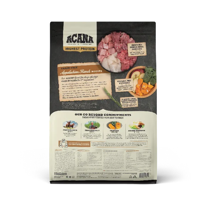 Acana Regionals Appalachian Ranch Grain-free Dry Dog Food 4.5-lb