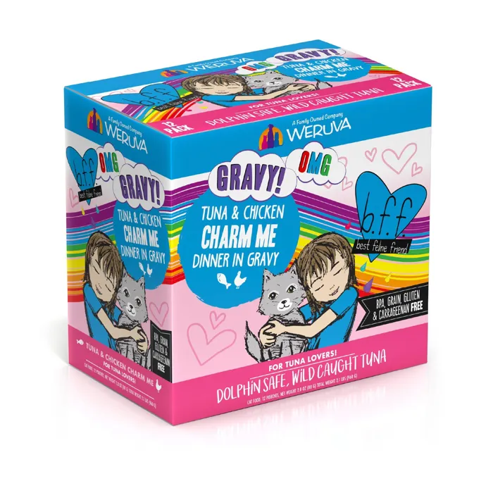 Weruva B.f.f. Tuna & Chicken Charm Me Recipe Pouches Wet Cat Food 3-oz