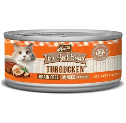 Purrfect Bistro Grain-free Turducken Minced In Gravy Canned Cat Food 5.5-oz