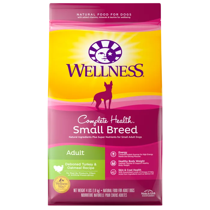 Complete Health Natural Small Breed Adult Turkey & Oatmeal Recipe Dry Dog Food 4-Lb