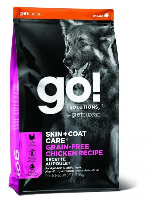 Go! Grain Free Skin + Coat Care Chicken Recipe Dry Dog Food 3.5-Lb