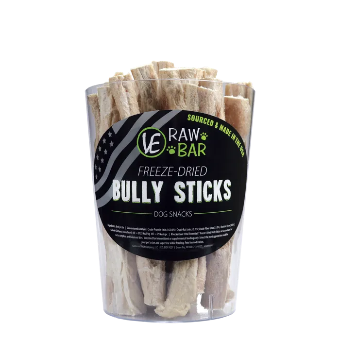 Raw Bar Freeze-Dried Bully Stick Treat For Dogs 1 Stick