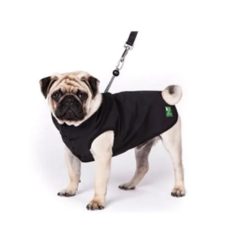 1z Coat With Built-in Dog Harness, Black Sz 14