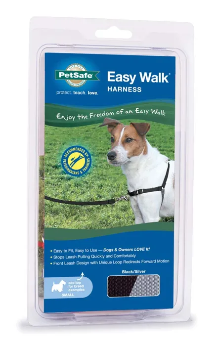 Easy Walk Harness, No Pull Dog Harness Small Black