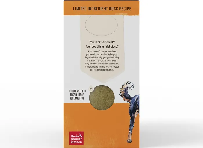 Limited Ingredient Diet Duck Recipe Grain-free Dehydrated Dog Food 10-lb
