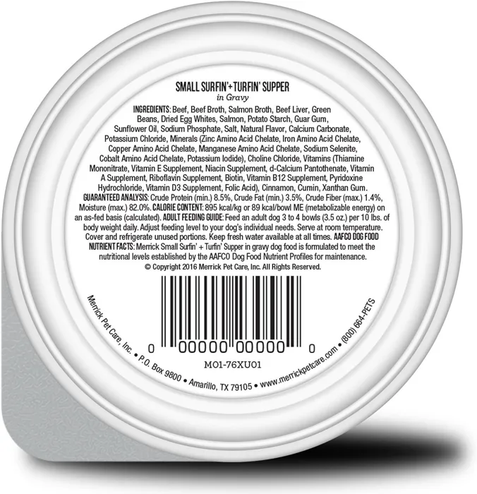 Lil' Plates Adult Small Breed Grain Free Surfin & Turfin Canned Dog Food 3-oz