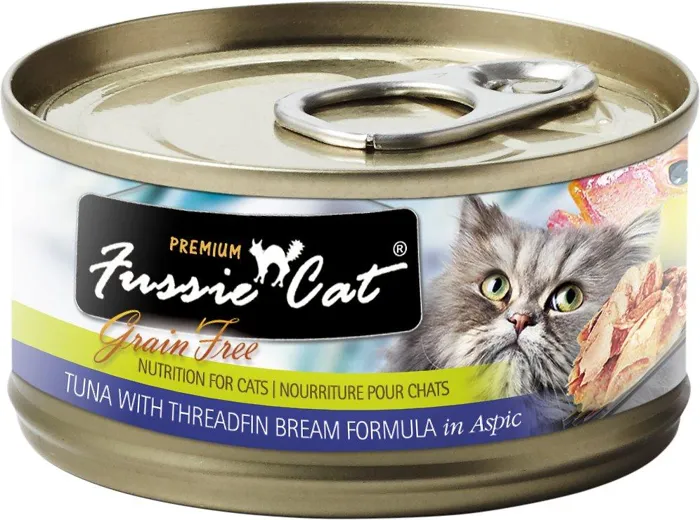 Premium Tuna With Threadfin Bream Formula In Aspic Grain-Free Canned Cat Food 2.82-Oz