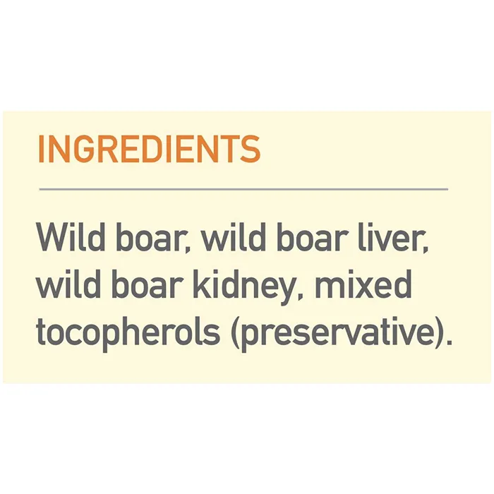 Freeze-Dried Cat Treats, Wild-Roaming Boar, Biologically Appropriate & Grain Free 1.25-Oz