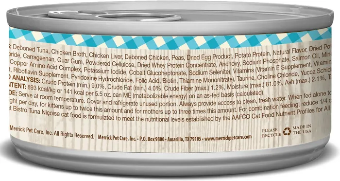 Purrfect Bistro Grain-free Tuna Nicoise Morsels In Gravy Canned Cat Food 5.5-oz