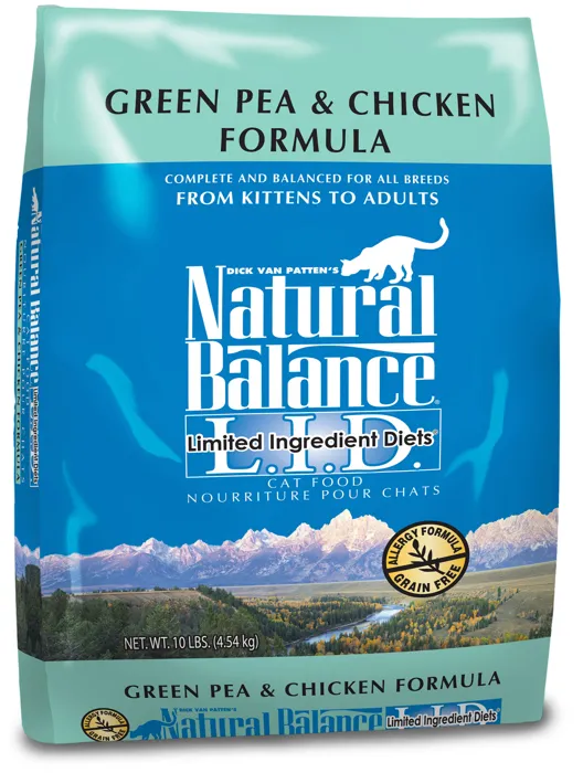 L.i.d. Limited Ingredient Diets Green Pea & Chicken Dry Cat Food 10-lb