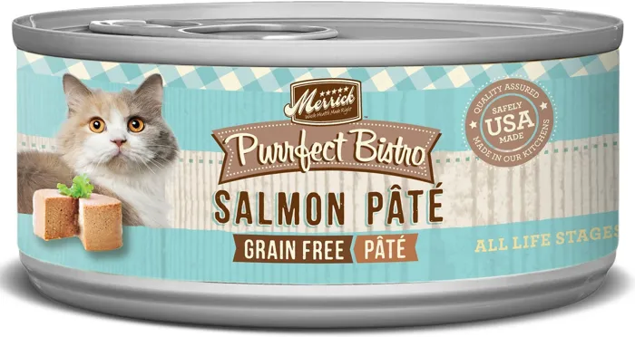 Purrfect Bistro Grain-free Salmon Pate Canned Cat Food 5.5-oz
