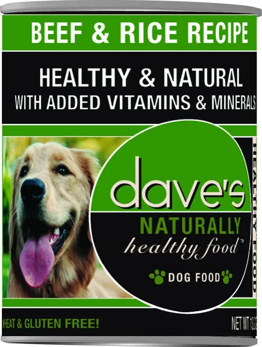Dave's Bf & Rice Can Dog Food 13-oz