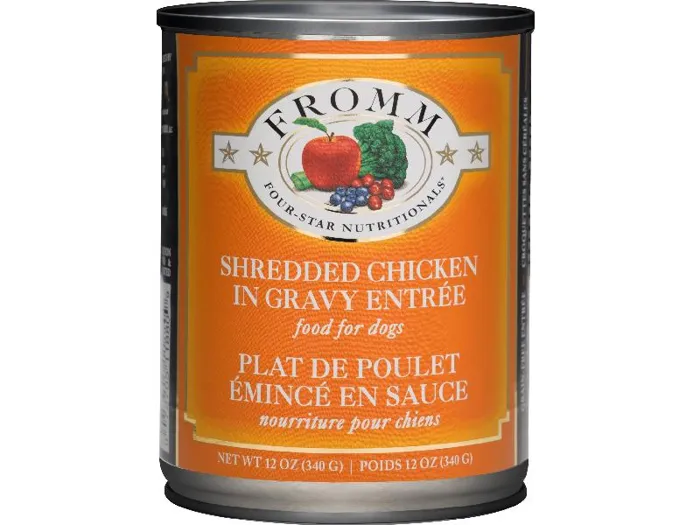 Four Star Shredded Grain Free Chicken In Gravy Entree Canned Dog Food 13-oz