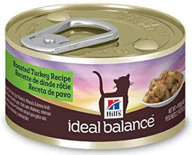 Hill's Ideal Balance Chunks & Gravy Roasted Turkey Recipe Cat Food 3-oz