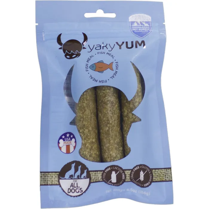 Himalayan Dog Chew Yaky Yum Fish Dog Treats 3-Count Pack