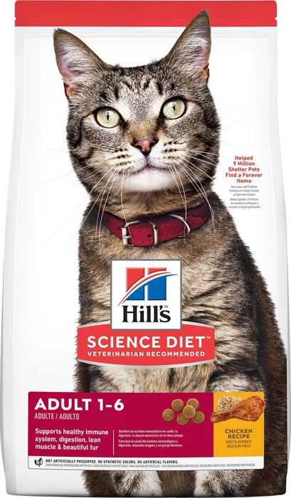 Adult Chicken Recipe Dry Cat Food 7-lb