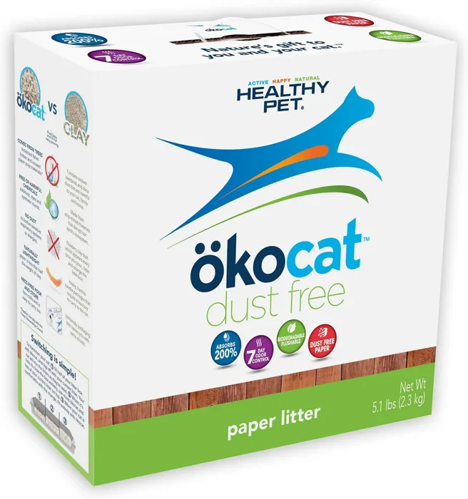 Natural Paper Dust Free Cat Litter 12.3-Lb
