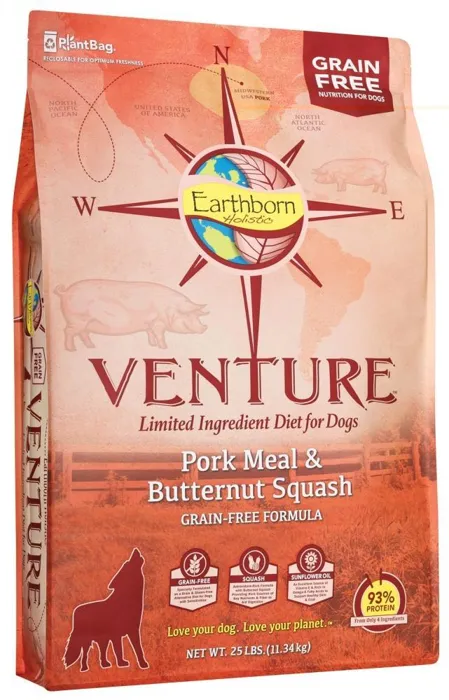 Venture Grain Free Pork Meal & Butternut Squash Dry Dog Food 25-lb