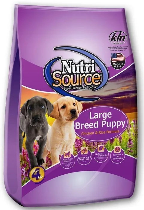 Large Breed Puppy Chicken & Rice Dry Dog Food 30-Lb