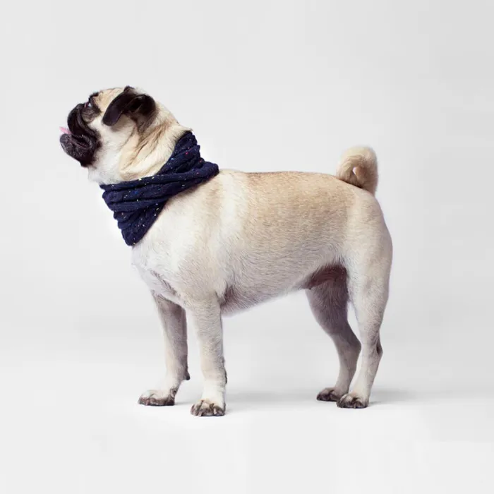 Cambridge Cableknit Scarf In Navy Large