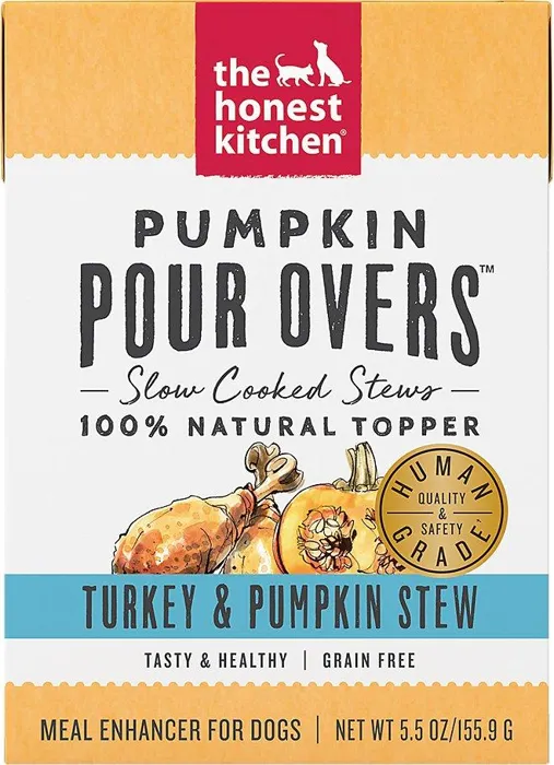 Pumpkin Pour Overs Turkey & Pumpkin Stew Wet Dog Food Topper, 5.5-Oz