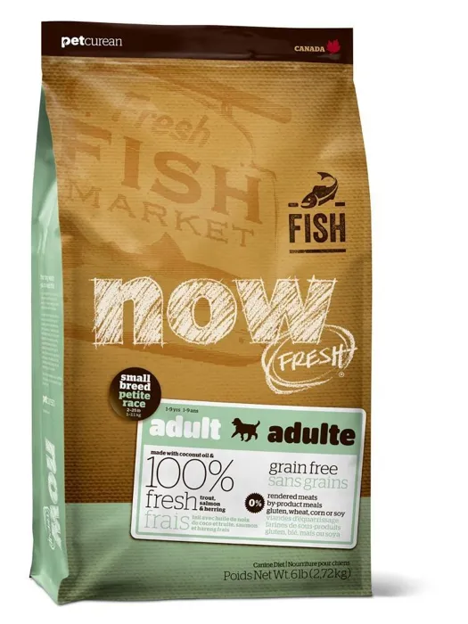 Now! Fresh Grain Free Adult Small Breed Fish Recipe Dry Dog Food 25-Lb
