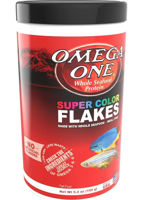 Omega One Super Color Flakes 5.3 oz front view