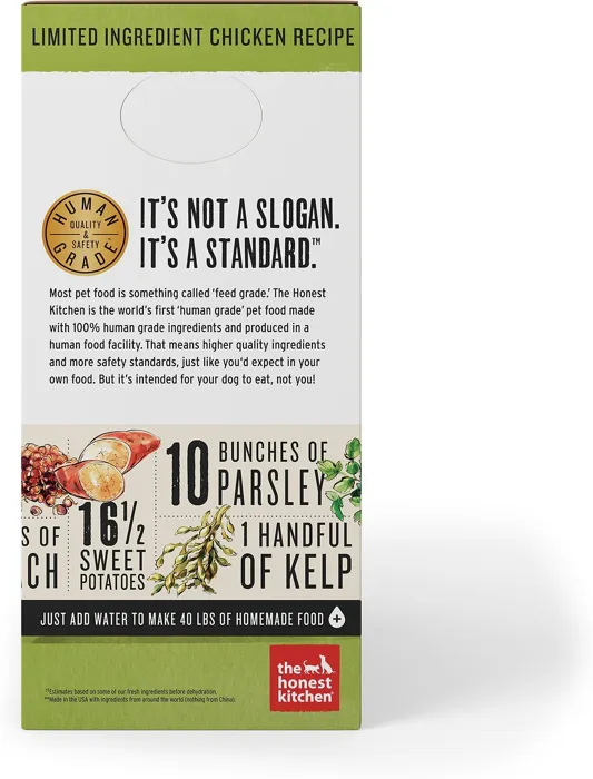 Limited Ingredient Diet Chicken Recipe Grain-Free Dehydrated Dog Food 10-Lb