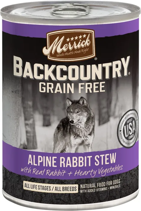 Backcountry Grain-free Alpine Rabbit Stew Canned Dog Food 12.7-oz