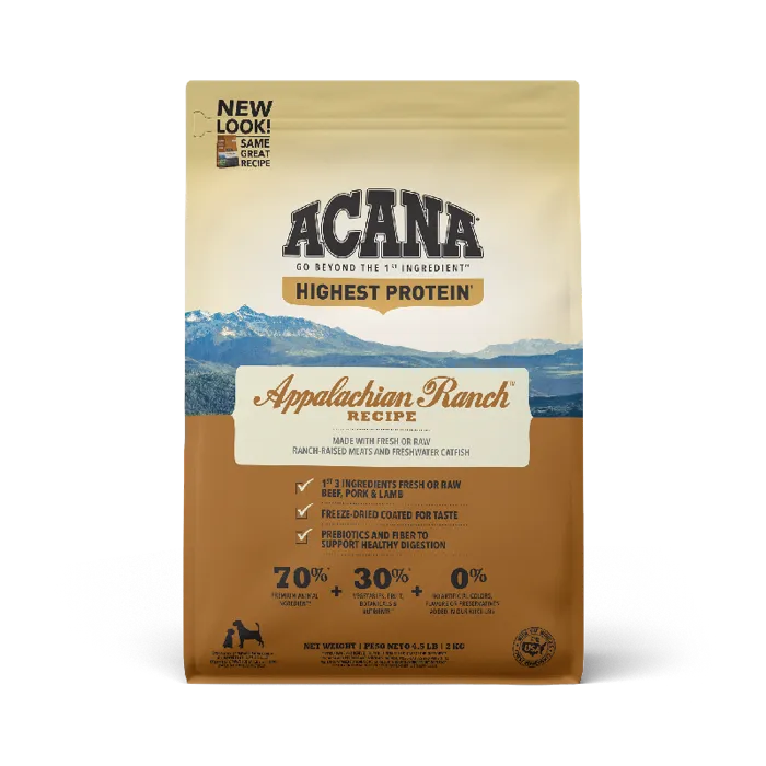 Acana Regionals Appalachian Ranch Grain-free Dry Dog Food 4.5-lb