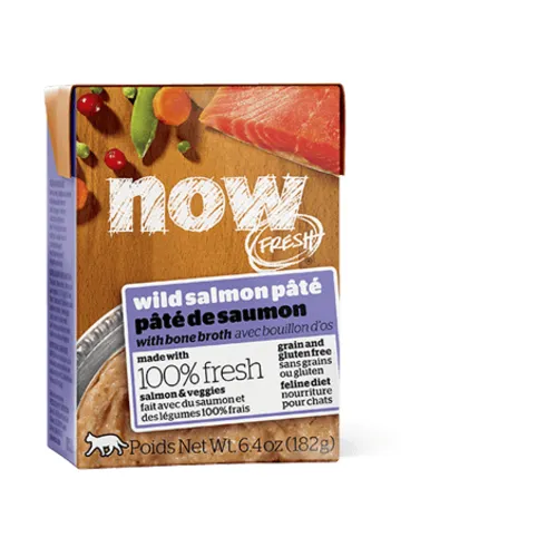Now! Fresh Gf Slmn Pate W/bone Broth Cat 6.4-oz