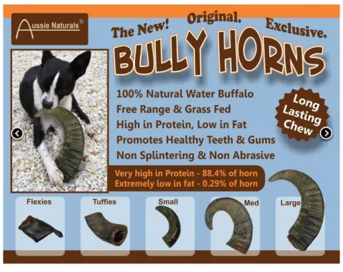 Bully Horns Dog Treats Medium