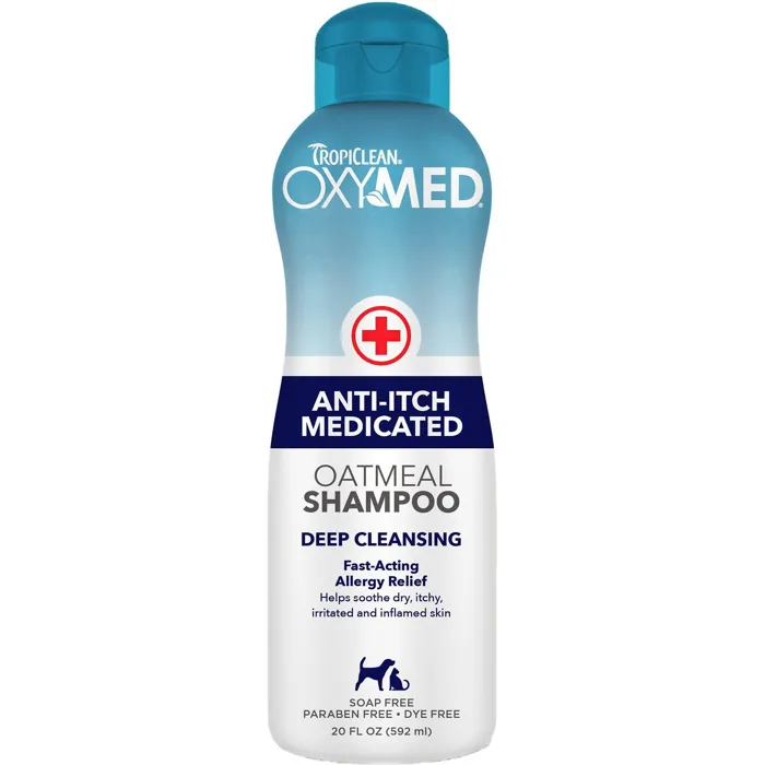 Oxymed Medicated Anti-Itch Oatmeal Dog & Cat Shampoo 20-Oz