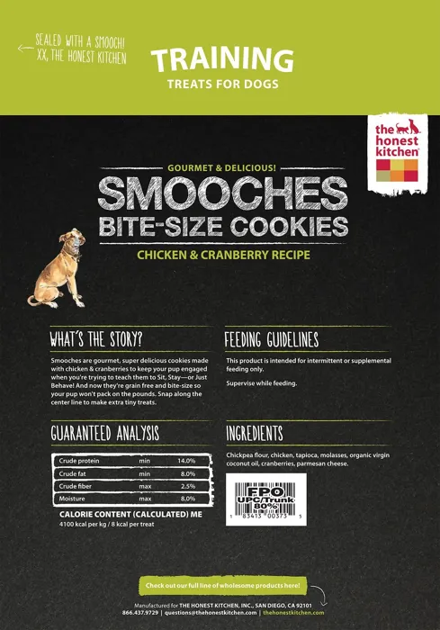 Smooches Grain-free Chicken & Cranberry Recipe Cookie Dog Treats 12-oz