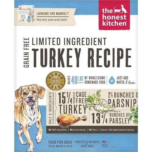 Limited Ingredient Diet Turkey Recipe Grain-free Dehydrated Dog Food 10-lb