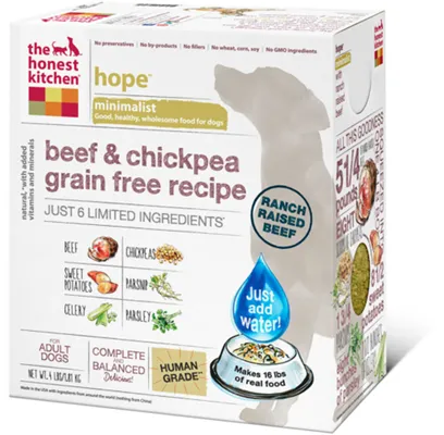 Limited Ingredient Diet Beef Recipe Grain-free Dehydrated Dog Food 4-lb