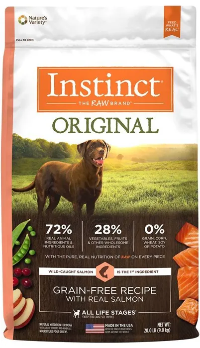 Instinct Original Gf W/ Real Slmn Nat Dog 4-lb