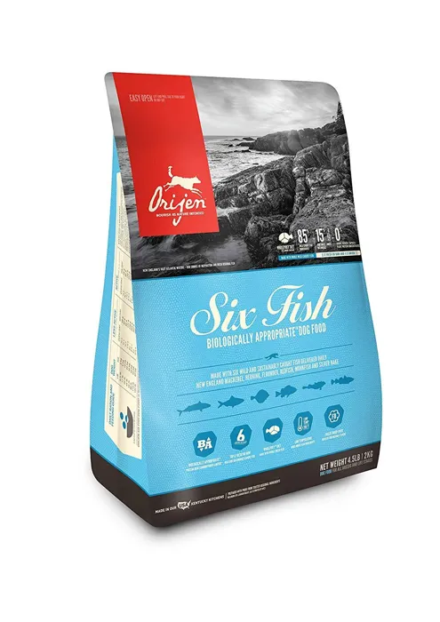 Dry Dog Food, Six Fish, Biologically Appropriate & Grain Free 4.5-lb