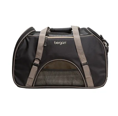 Bergan Pet Comfort Carrier Large Black / Brown 19" X 10" X 13"