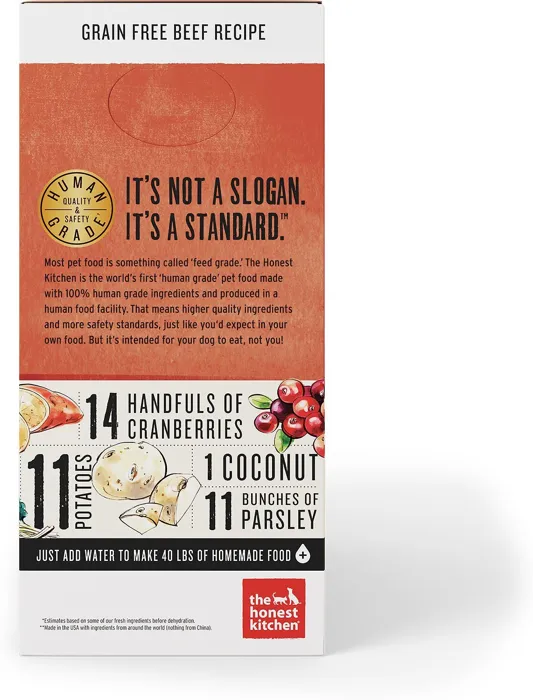 Grain-Free Beef Recipe Dehydrated Dog Food 4-Lb