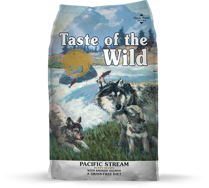 Pacific Stream Smoked Salmon Puppy Dry Food 14-Lb