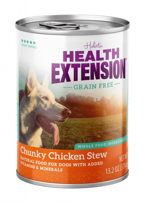 Grain Free Chunky Chicken Stew Canned Dog Food 13.2-Oz