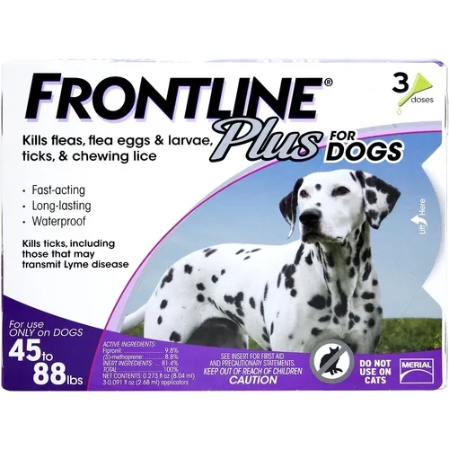 Plus For Large Dogs 45-88-Lbs - 3 Month
