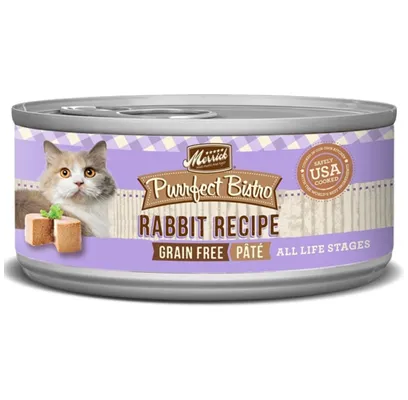 Purrfect Bistro Rabbit Pate Grain-free Canned Cat Food 3-oz