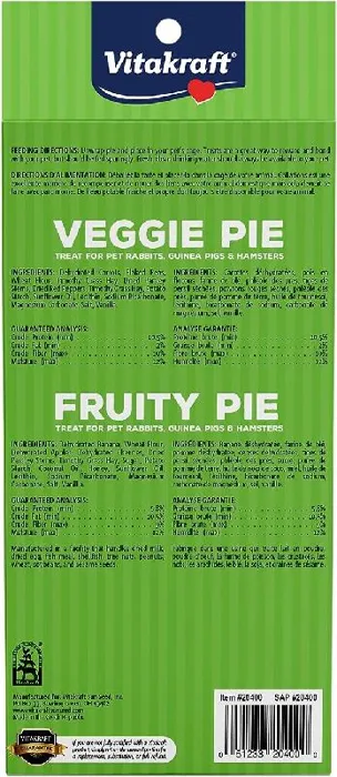 Vitakraft Veggie Pie Small Animal Treats Veggie/fr