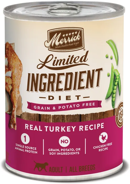 Limited Ingredient Diet Grain-Free Real Turkey Recipe Canned Dog Food 12.7-Oz
