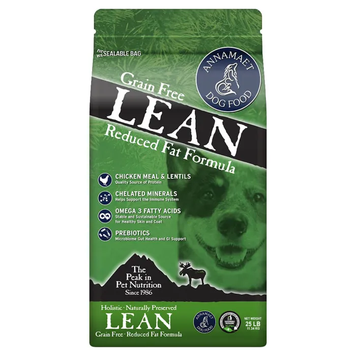 Grain Free Lean Low Fat Formula Dry Dog Food 25-lb